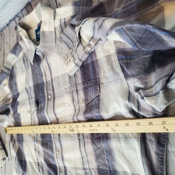 Wrangler Western Shirt Snap Button Long Sleeve Button Up Plaid Multicolor XL‎ - Picture 7 of 10